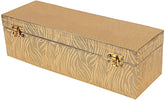 Kuber Industries Wooden One Rod Bangle Storage Box (Gold) -Ctktc08705, 30 x 10 x 10 Centimeters